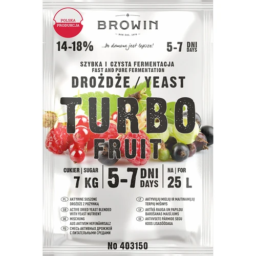 Drojdie de vin Turbo Fruit 5-7 zile