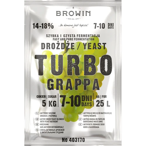 Drojdie pentru distilare Turbo Grappa 7-10 zile - 2