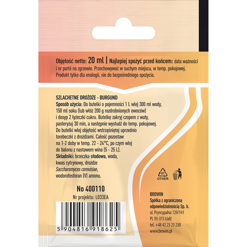 Drojdii de vinificație Bordeaux, 20 ml - 2