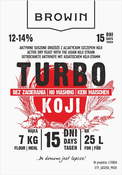 Drojdii distilerie Turbo Koji, 50 g (fără fermentare!) - 5