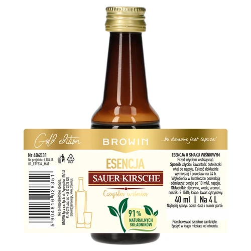Esența Sauer-Kirsche – Czysta Wiśnia, 40 ml, pentru 4 L - 5
