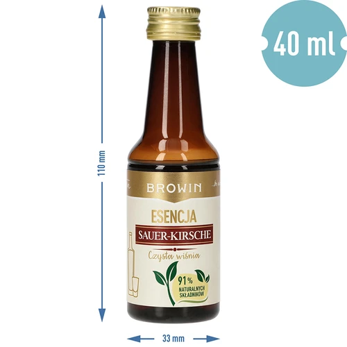 Esența Sauer-Kirsche – Czysta Wiśnia, 40 ml, pentru 4 L - 7