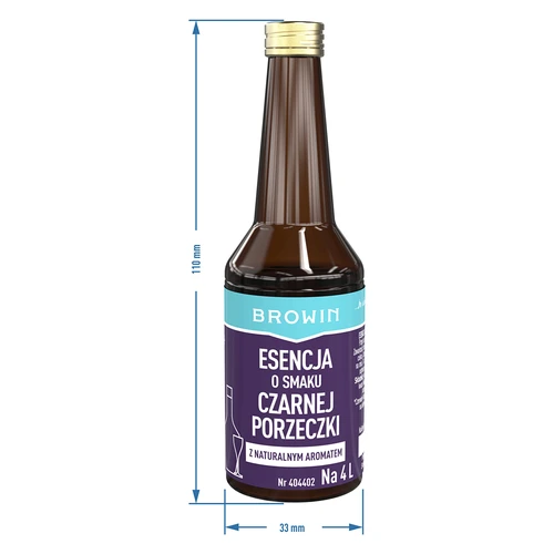 Esență cu aromă de coacăze negre cu aromă naturală pentru 4 L - 40 ml - 8