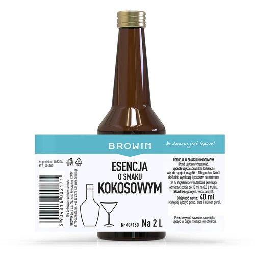 Esență cu aromă de cocos pentru 2 L - 40 ml - 5