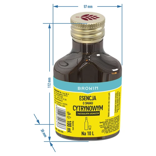 Esență cu aromă de lămâie cu aromă naturală pentru 10 L - 100 ml - 6