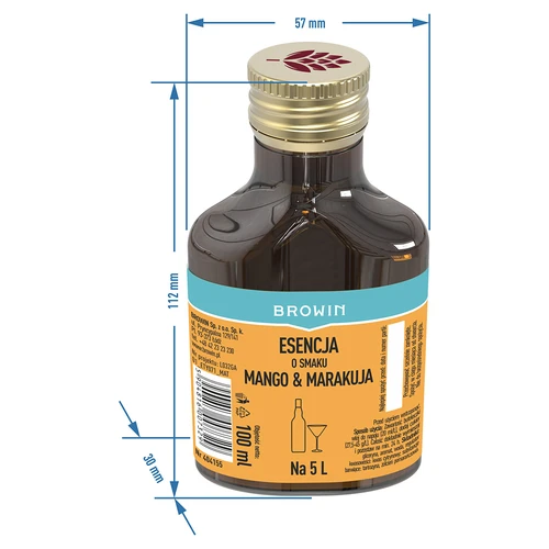 Esență cu aromă de mango & maracuja pentru 5 L, 100 ml - 6