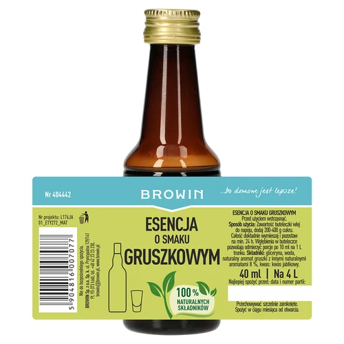 Esență cu aromă de pară - lichior de pere, concentrat 40 ml - 5