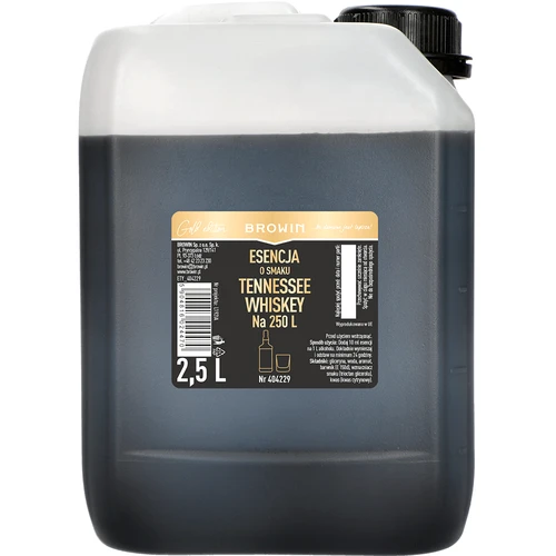 Esență cu aromă de Tennessee Whiskey 2,5 L, pentru 250 L de băutură gata de consum
