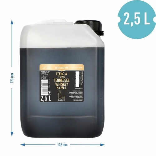Esență cu aromă de Tennessee Whiskey 2,5 L, pentru 250 L de băutură gata de consum - 3