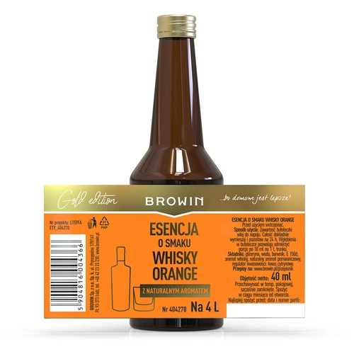 Esență cu aromă de whisky și portocală pentru 4 L - 40 ml - 6