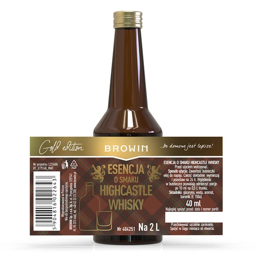 Esență cu aromă de Highcastle Whisky pentru 2 L - 40 ml - 4