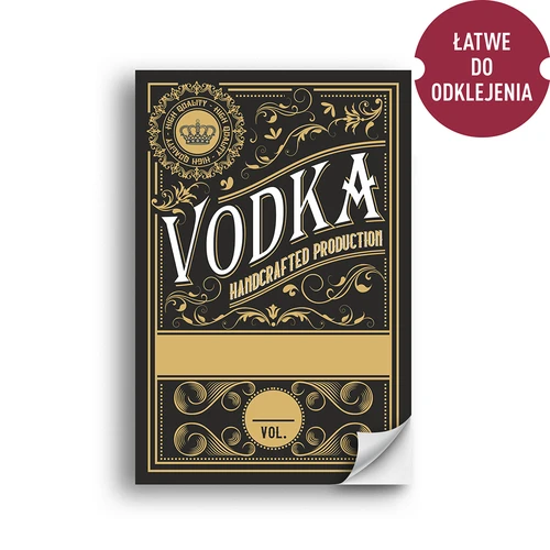 Etichete autoadezive 60x90 mm pentru sticle, vodcă, 3 modele 20 buc. - 6