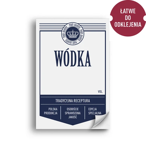 Etichete autoadezive 60x90 mm pentru sticle, vodcă, albe, 20 buc. - 2