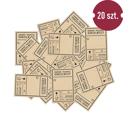 Etichete autoadezive 60x90 mm pentru sticle, vodcă, PRL, 20 buc. - 3