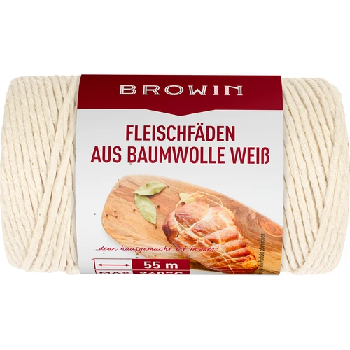 Fire de carne din bumbac alb (240°C) 55 m - 2