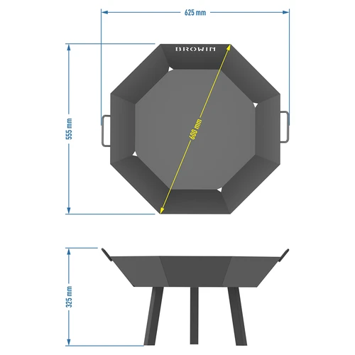 Focar de grădină ø 60 cm - stil loft - 8