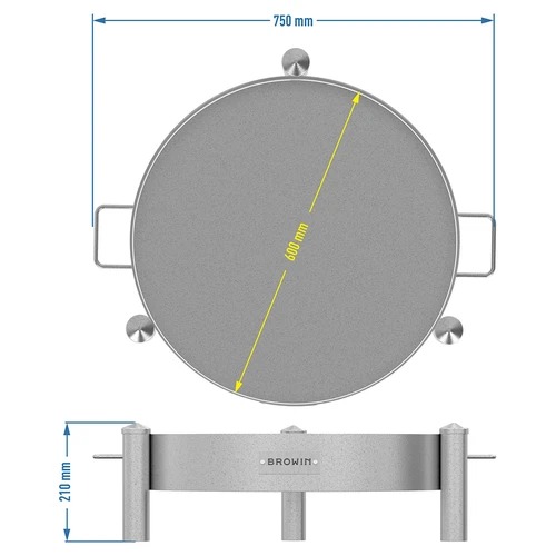 Focar de grădină ø 60 cm sudat - 10
