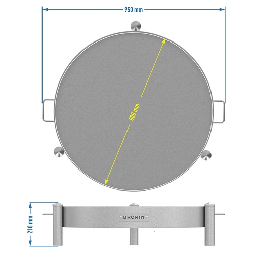 Focar de grădină ø 80 cm sudat - 10