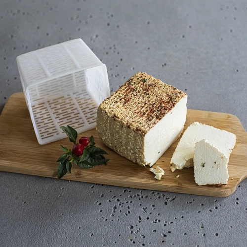 Formă de brânză pătrată 11 x 11 x 8,5 cm pentru 500 g - 3