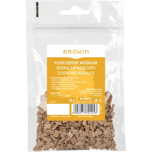 Fulgi de stejar naturali (necoapte), 20g - 2