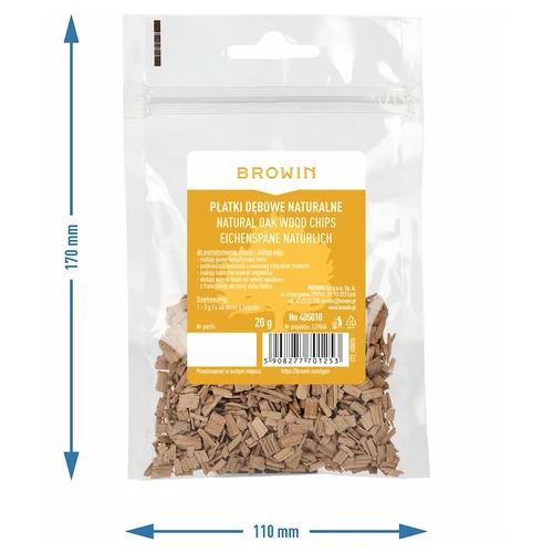 Fulgi de stejar naturali (necoapte), 20g - 7