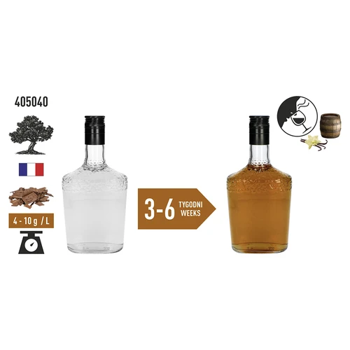 Fulgii de stejar vanilați, puternic prăjiți, 20g - 6