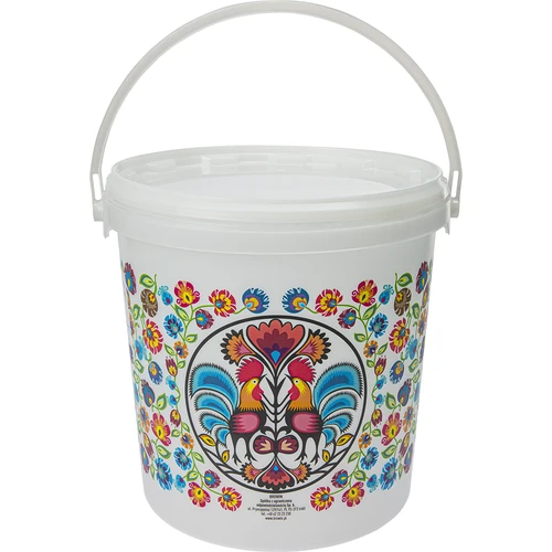 Găleată alimentară GWIOZDA - cu capac, 10 L