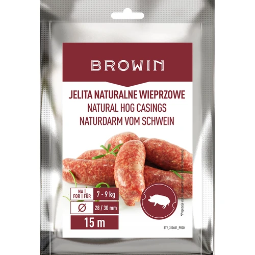 Intestine naturale de porc - calibru 28/30mm, 15m