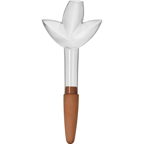 Irigator pentru plante – frunză transparentă cu picior ceramic, 120 ml