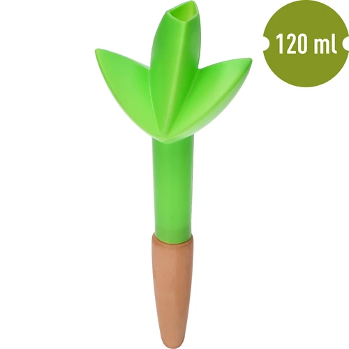Irigator pentru plante – frunză verde cu picior ceramic, 120 ml - 2