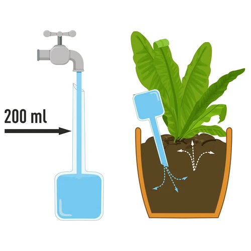 Irigator pentru plante – plăcuță albă, 200 ml - 12
