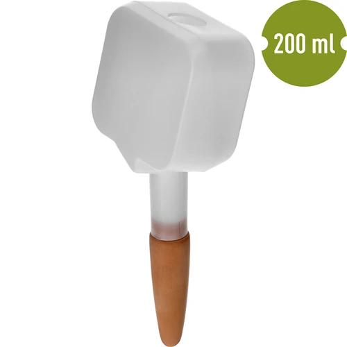 Irigator pentru plante - plăcuță albă cu picior ceramic, 200 ml - 2