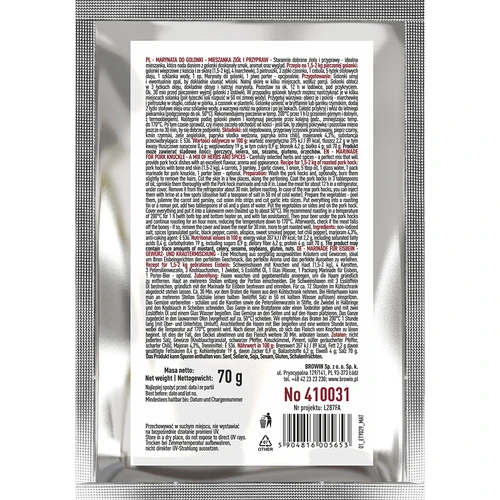 Marinată pentru ciolan - amestec de ierburi și condimente, 70 g - 2