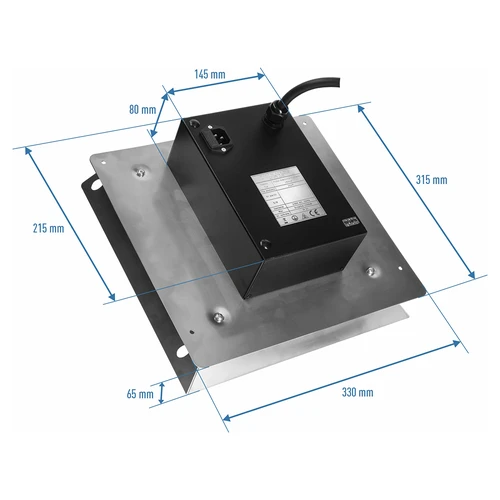 Modul cu rezistență și ventilator, 1,5 kW – pentru afumătoare de grădină - 6