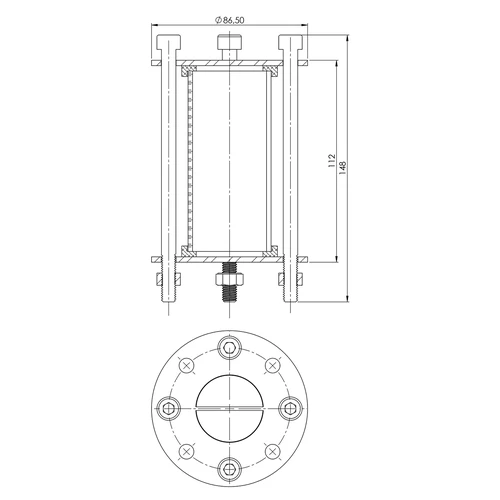 Modul distilator - vizor - fi 48,3mm lung. 100mm - 7