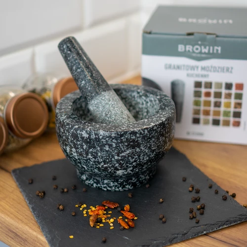 Mojar de bucătărie din granit cu pistil - 11