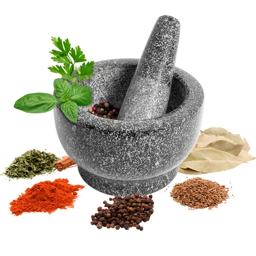 Mojar de bucătărie din granit cu pistil - 4