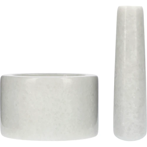 Mojar de bucătărie din marmură, alb, fi 10 cm - 4