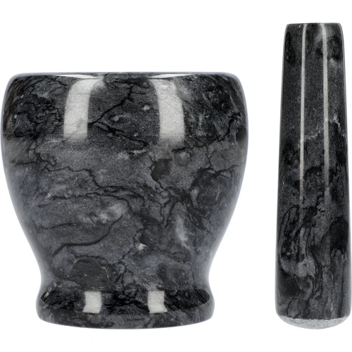 Mojar de bucătărie din marmură, negru, fi 10,5 cm - 4