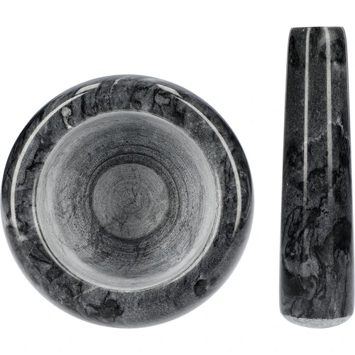 Mojar de bucătărie din marmură, negru, fi 10,5 cm - 5