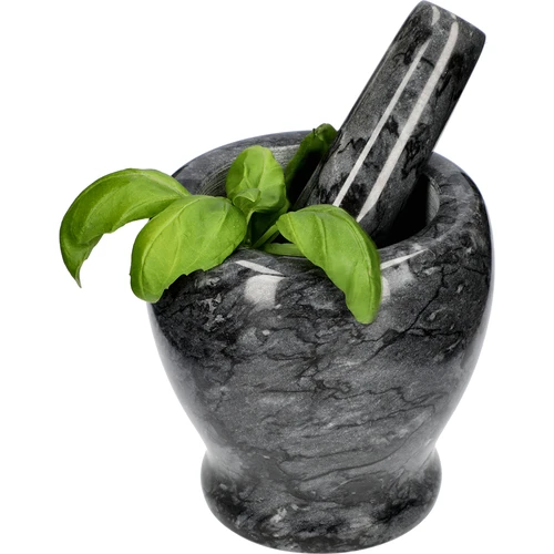 Mojar de bucătărie din marmură, negru, fi 10,5 cm - 8