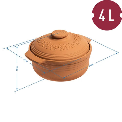 Oală romană rotundă 4L - 4