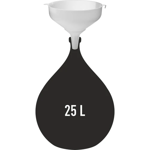 Pâlnie din plastic alb fi 25cm - 2