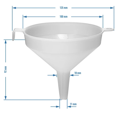 Pâlnie din plastic fi 10 cm - 3