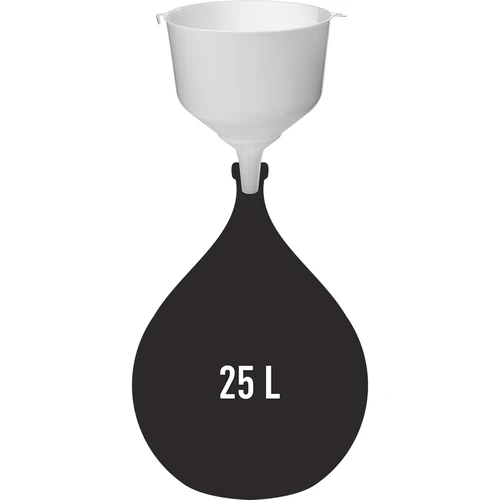 Pâlnie din plastic fi25 pentru baloane, margine înaltă - 3