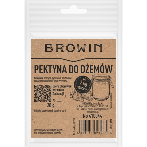 Pectină pentru gemuri - citrică amidată pentru gelificare, 20 g