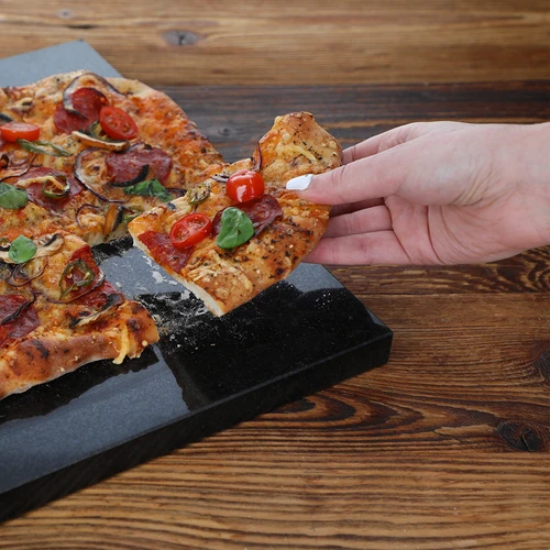 Piatră de pizza din granit dreptunghiulară 37 x 35 cm - 9