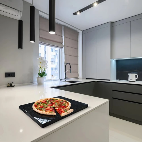 Piatră de pizza din granit dreptunghiulară 37 x 35 cm - 13