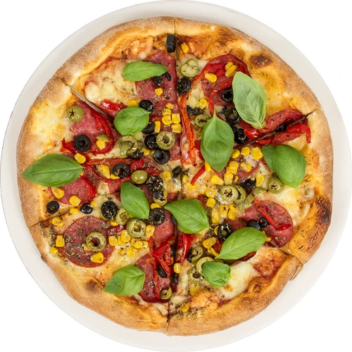 Piatră de pizza rotundă, realizată din cordierit, diametru 33 cm - 3