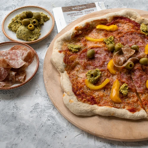 Piatră de pizza rotundă, realizată din cordierit, diametru 33 cm - 14
